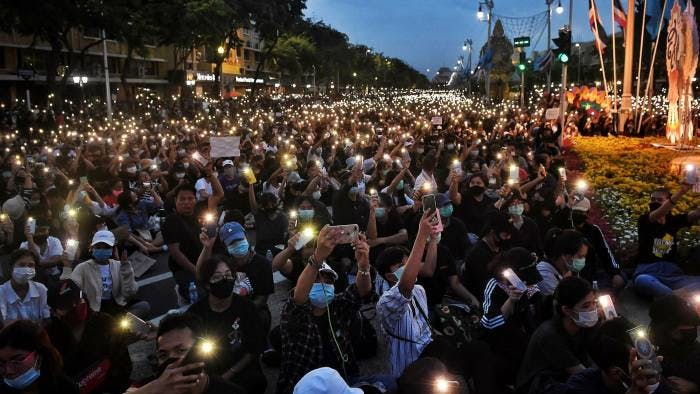 Demonstraties in Thailand