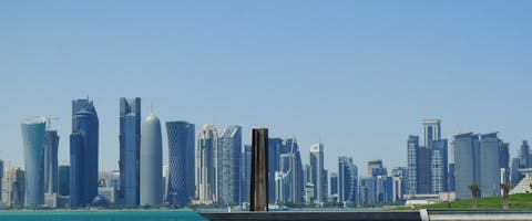 Doha, de hoofdstad van Qatar