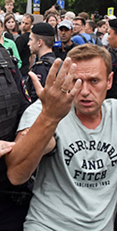 In Rusland is Aleksei Navalny veroordeeld tot 2 jaar en 8 maanden strafkamp