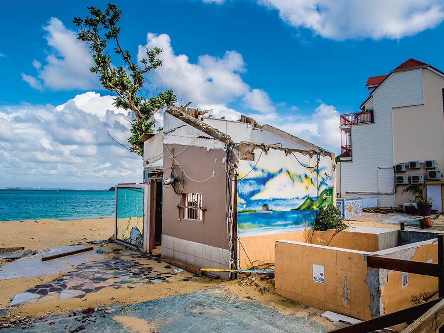 De orkaan Irma richtte in 2017 immense schade aan op Sint Maarten.