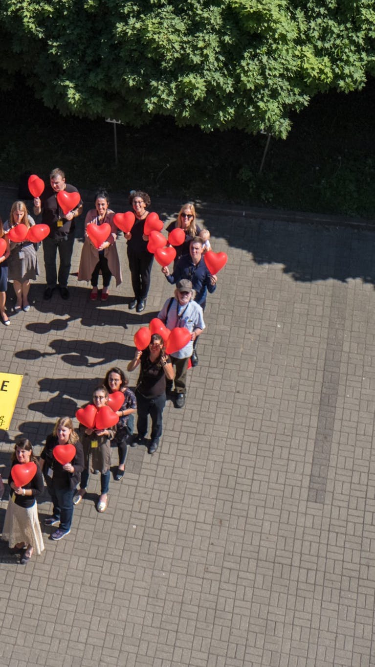 Solidariteitsactie van Amnesty Polen met Hongarije.