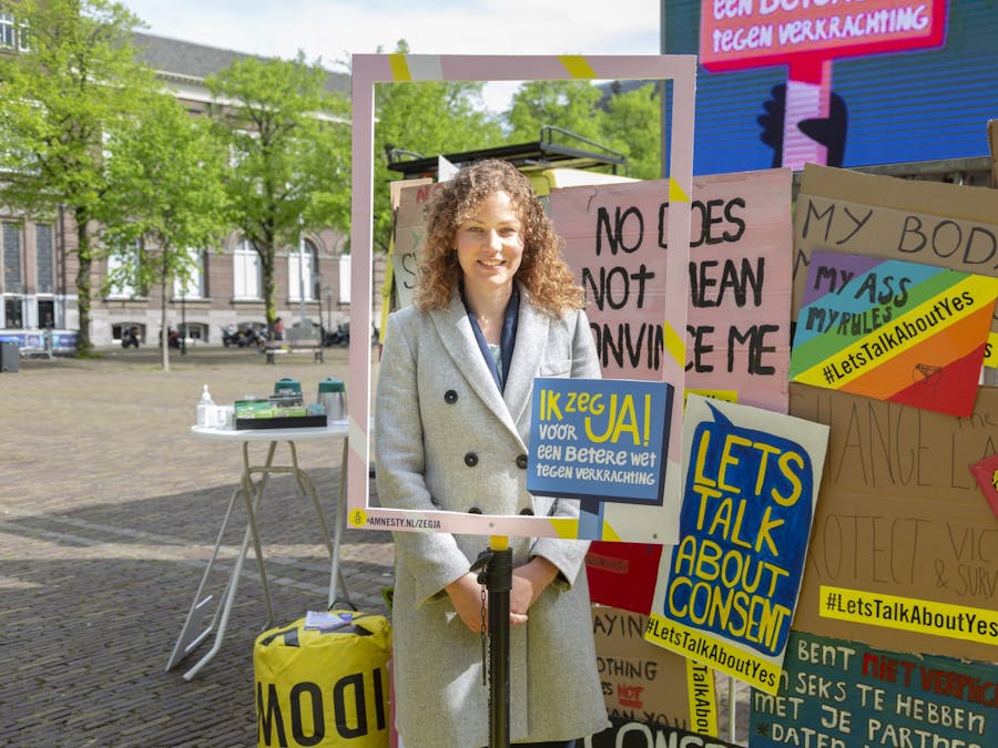 Christine Teunissen (Partij voor de Dieren) zegt Ja tegen een betere wet tegen verkrachting