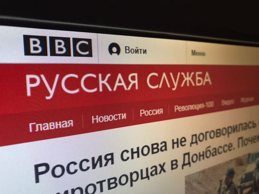 Russischtalige website van de BBC