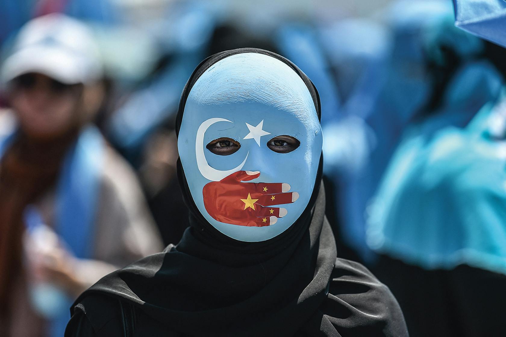 Oeigoerse demonstrant