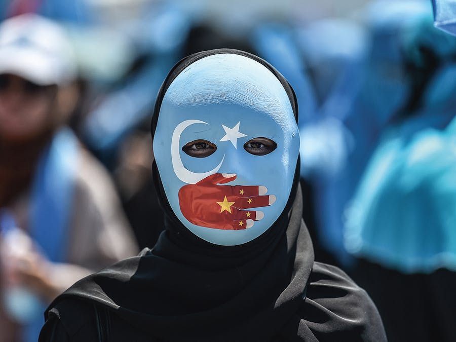 Oeigoerse demonstrant