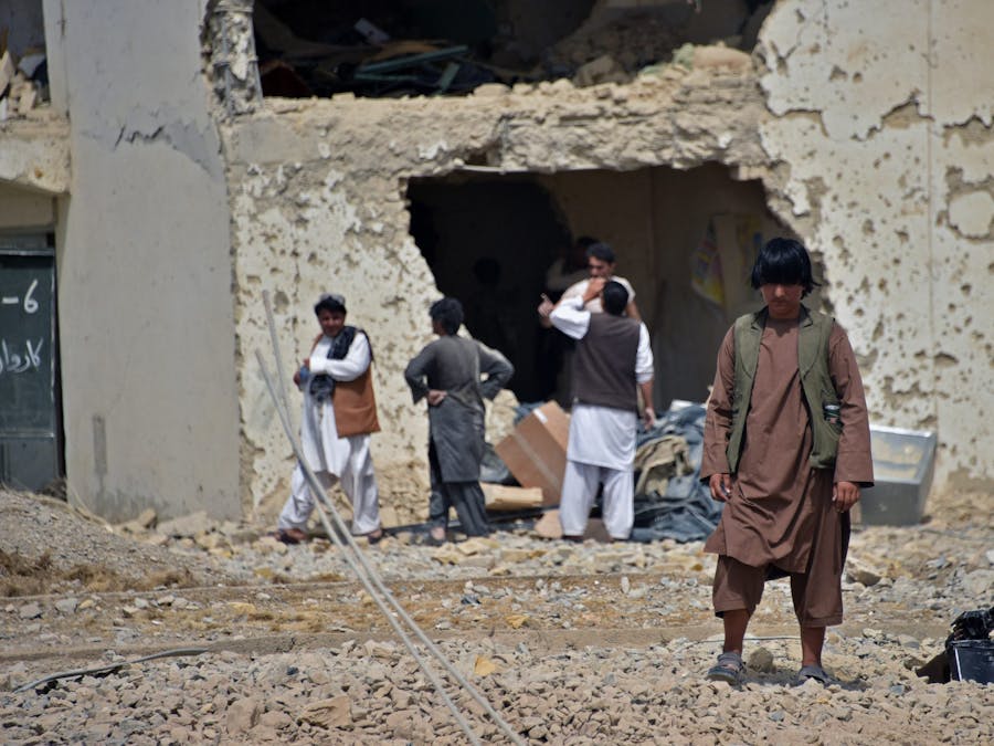 Op deze plek in Kandahar, Afghanistan vond op 6 juli 2021 een aanslag met een autobom plaats