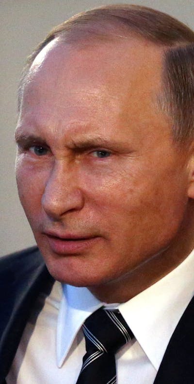 De Russische president Vladimir Poetin