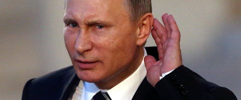 De Russische president Vladimir Poetin