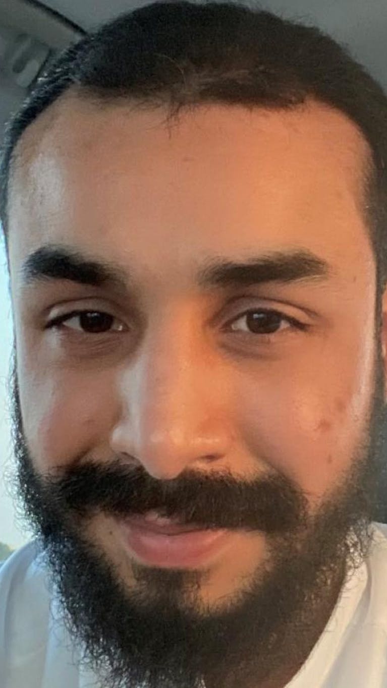 Ali al-Nimr vlak na zijn vrijlating.