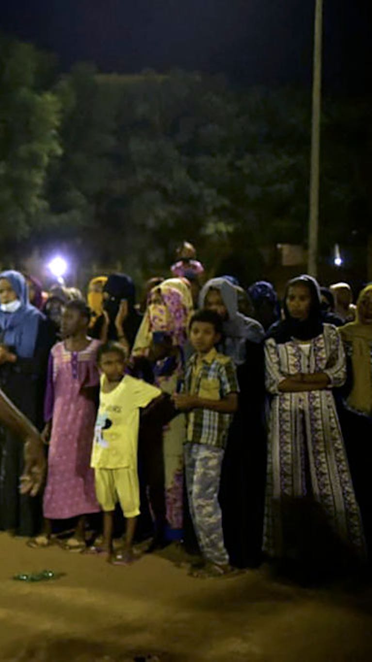 Sudanezen protesteren tegen de machtsovername van het leger, eind oktober 2021.