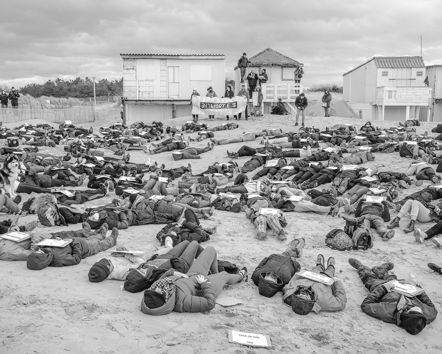Protest Calais migranten