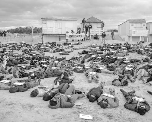 Protest Calais migranten