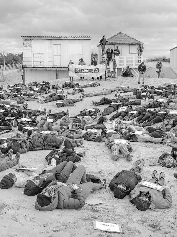 Protest Calais migranten