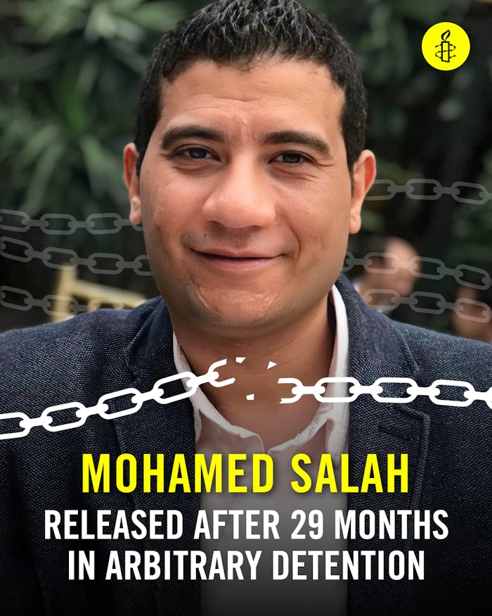 Journalist Mohamed Salah uit Egypte is vrijgelaten