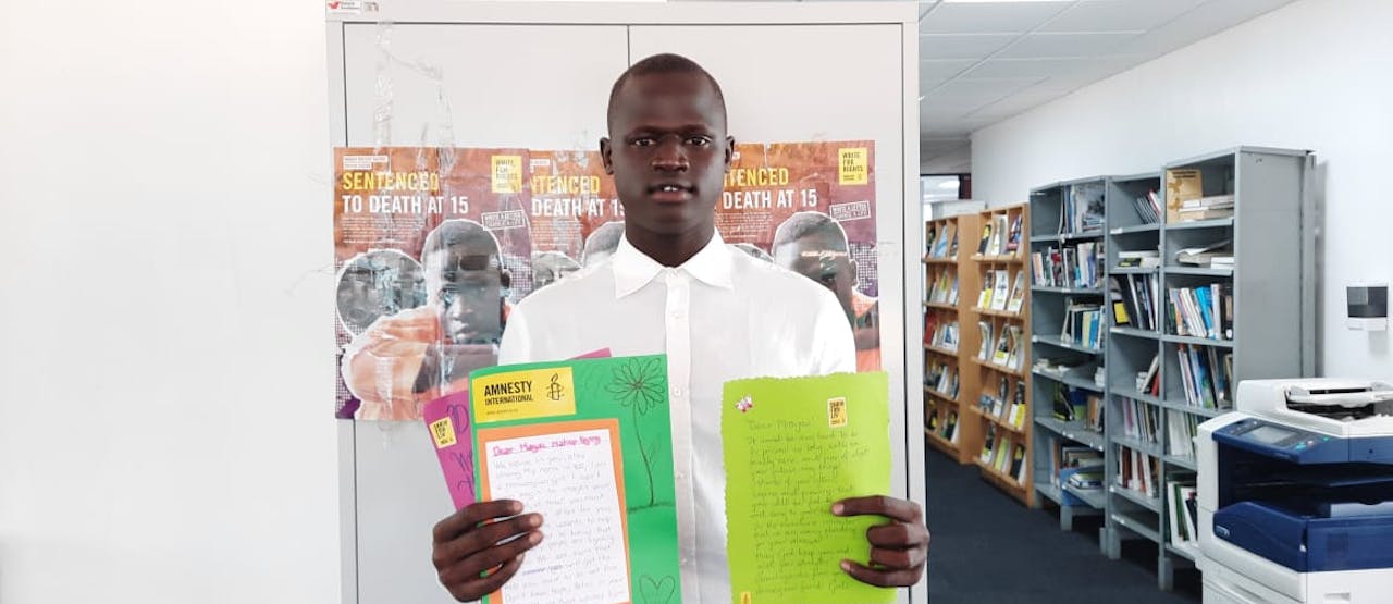De onterecht ter dood veroordeelde Magai Matiop Ngong uit Zuid-Sudan kwam vrij na Amnesty's Write for Right-schrijfactie