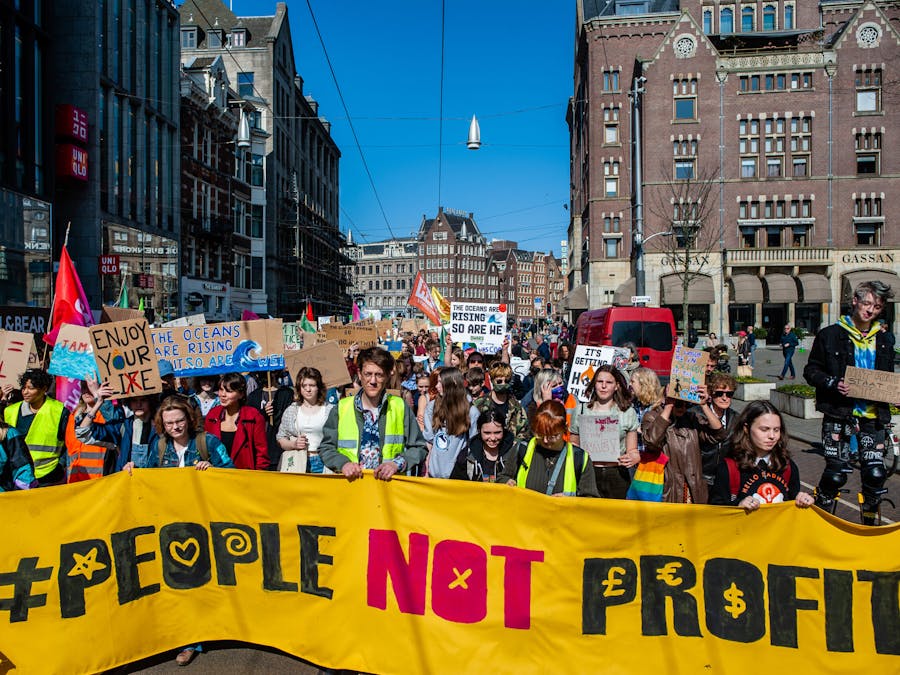 Klimaatdemonstratie in Amsterdam in maart 2022.