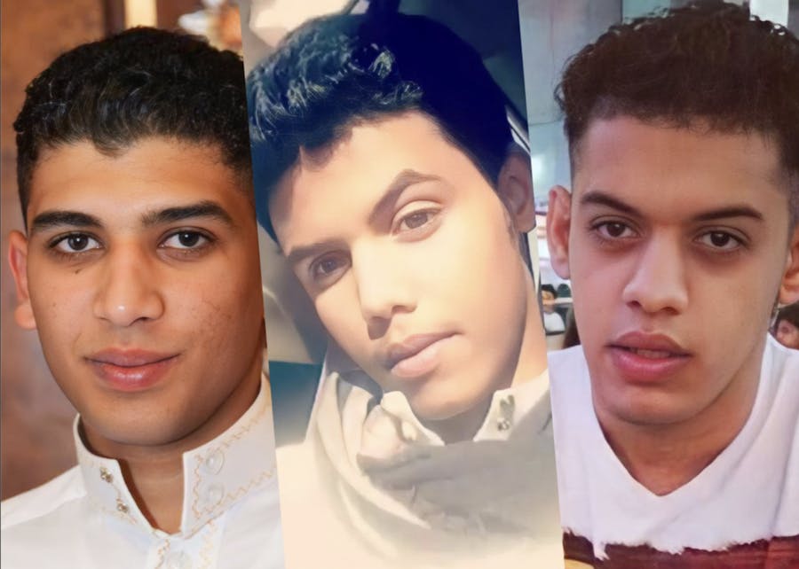 Abdullah al-Darazi, Abdullah al-Huwaiti en Jalal Labbad dreigen in Saudi-Arabië geëxecuteerd te worden voor misdrijven die ze zouden hebben gepleegd toen ze jonger dag 18 jaar waren