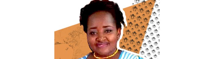 Dorgelesse Nguessan uit Kameroen kreeg een gevangenisstraf van 5 jaar omdat ze demonstreerde tegen armoede