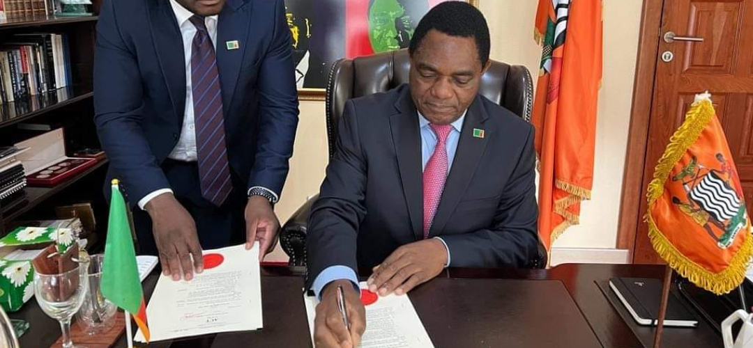 President Hakainde Hichilema van Zambia schaft de doodstraf af