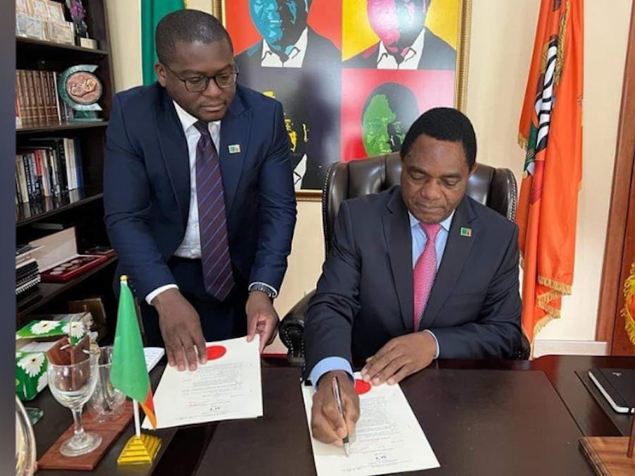 President Hakainde Hichilema van Zambia schaft de doodstraf af