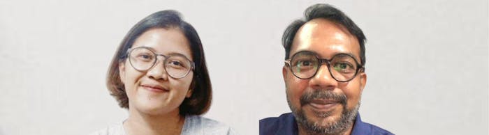 Mensenrechtenverdeidgers Haris Azhar en Fatia Maulidiyanti uit Indonesië