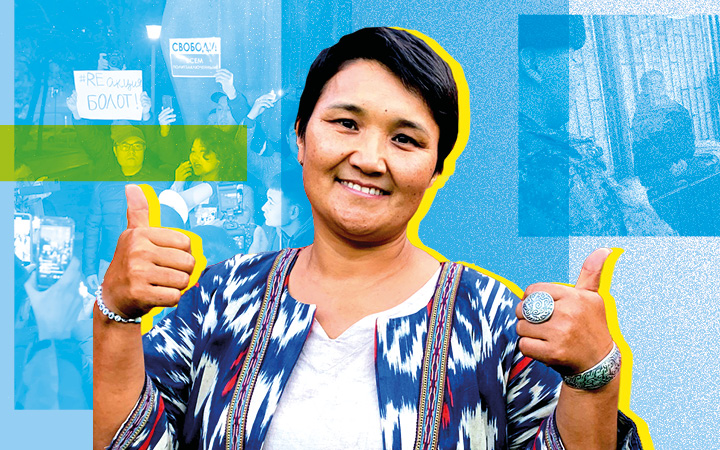 Rita Karasartova (Kirgizië) demonstreerde uit zorg om de toegang tot een waterreservoir. Ze staat onder huisarrest en kan wel 15 jaar cel krijgen. De aanklachten tegen haar intrekken moeten worden ingetrokken.