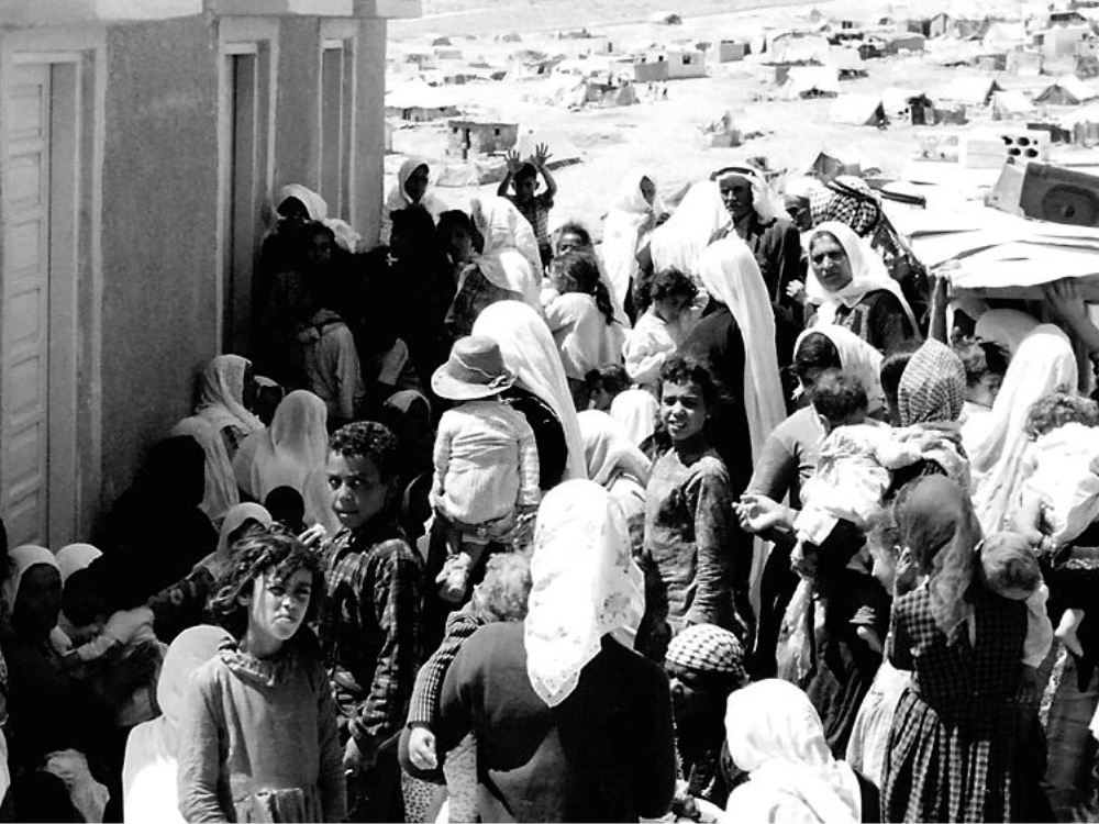 Palestijnen op de vlucht, 1948.