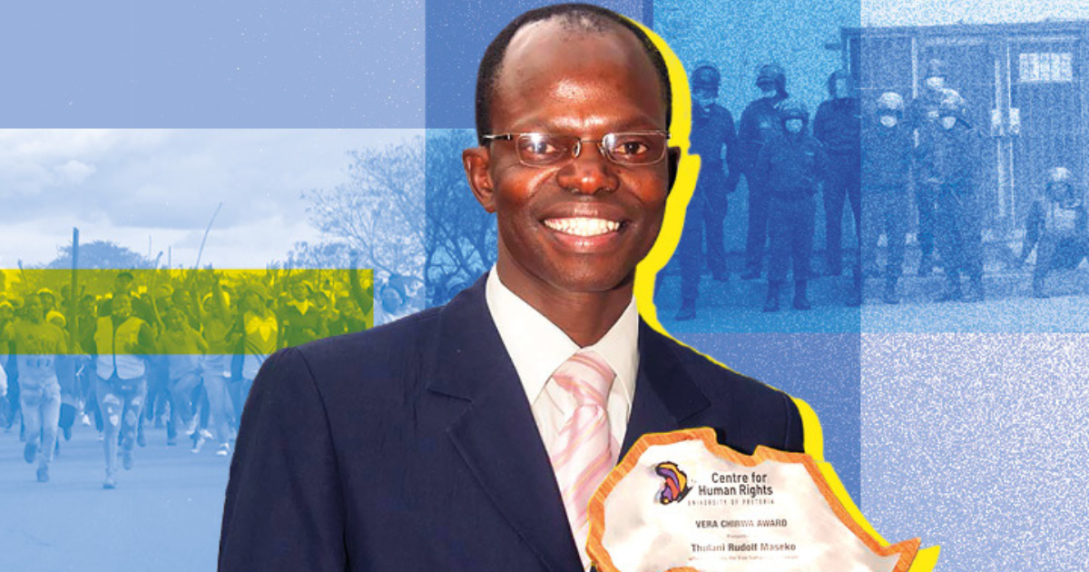 Thulani Maseko uitte kritiek op de onderdrukking van en het geweld tegen de bevolking van Eswatini. Hij werd voor de ogen van zijn vrouw vermoord. Niemand werd berecht.