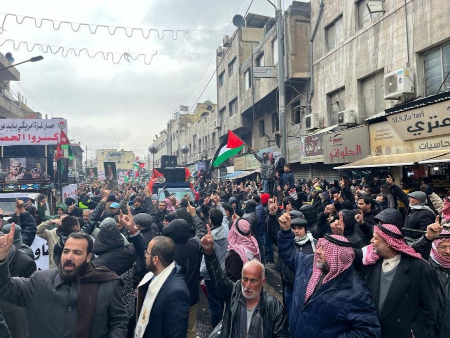 Pro-Palestina protest in Amman, Jordanië