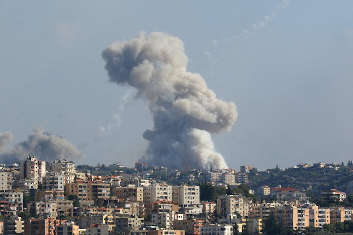 Het Zuid-Libanese dorp Zaita werd op 23 september gebombardeerd door Israël.