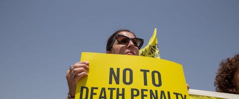 Protest tegen de doodstraf