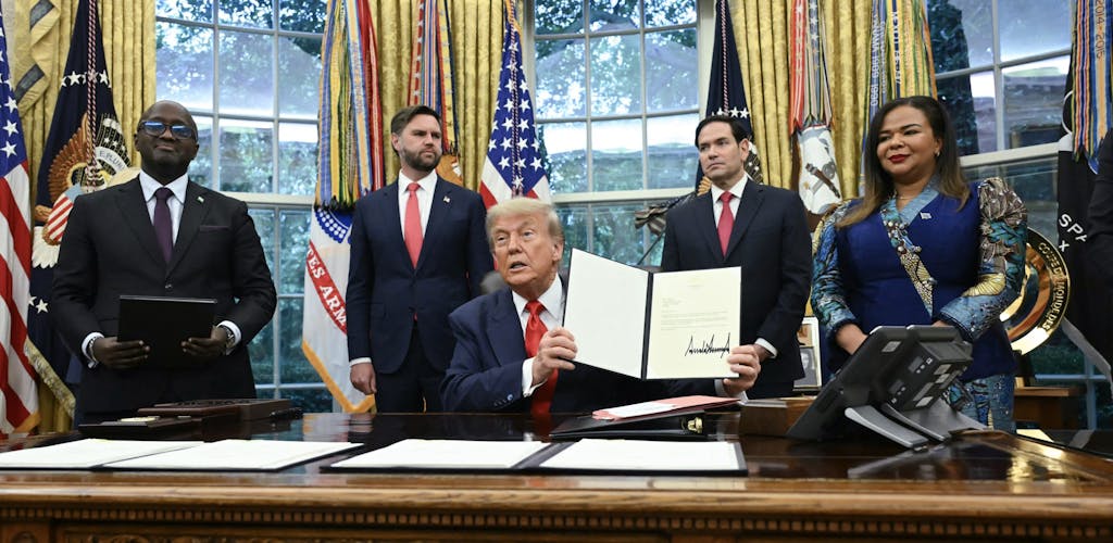 Vredesakkoord tussen DRC en Rwanda in Washington, 27 juni 2025.