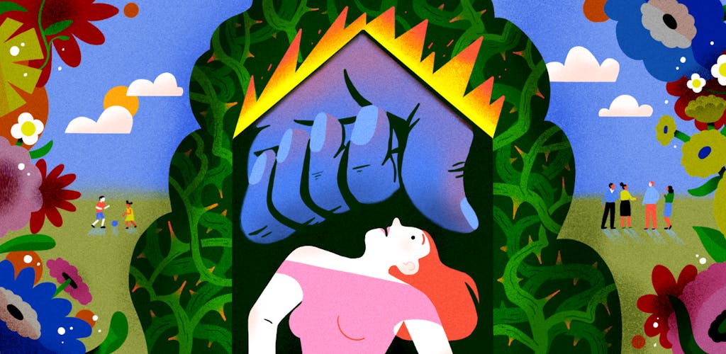 Psychisch geweld illustratie Tosca