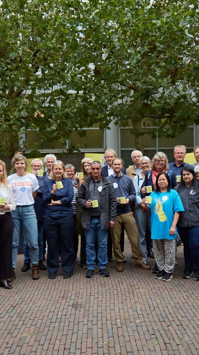 Actie asielwetten Eerste Kamer, 9 september 2025