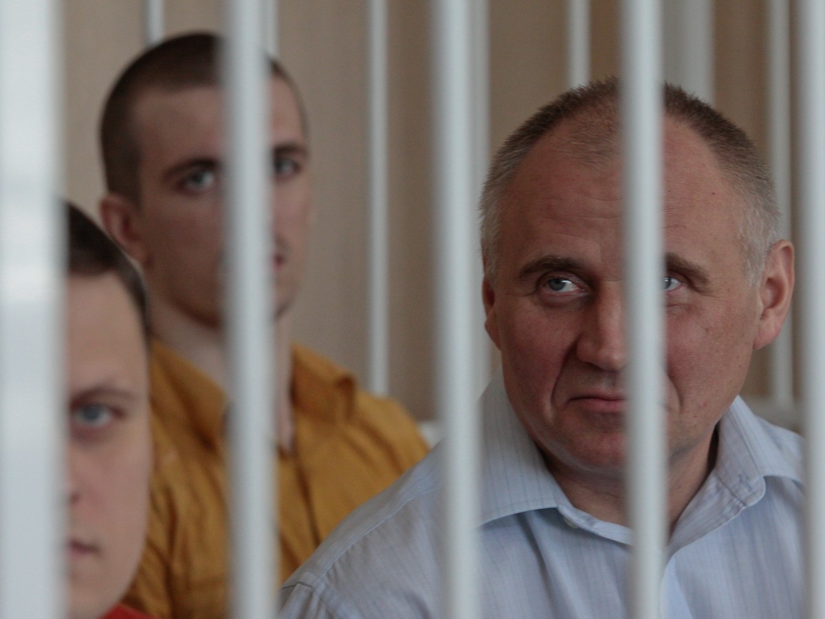 Mikalai Statkevich bij veroordeling in 2011.
