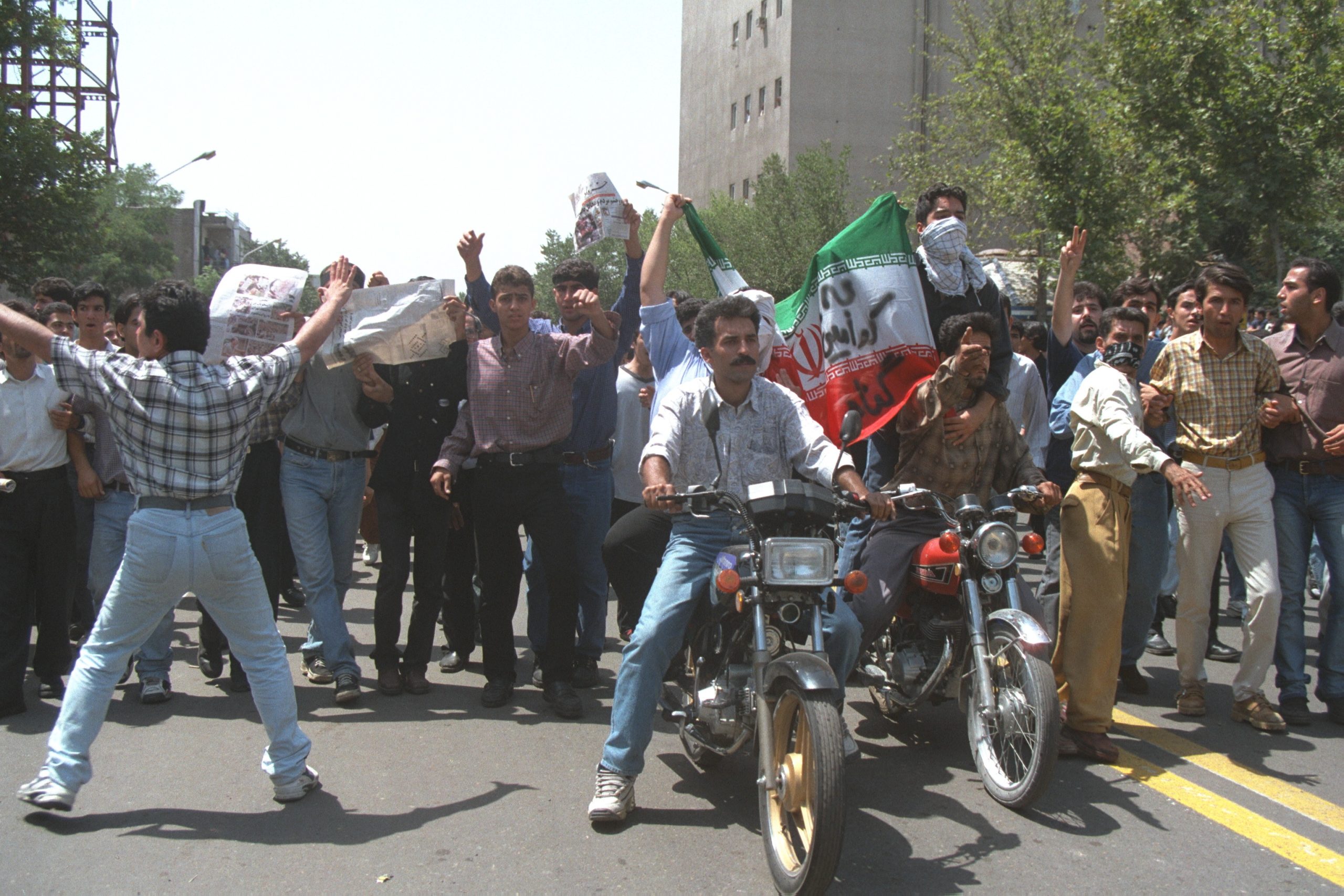 Studentenprotesten in Teheran