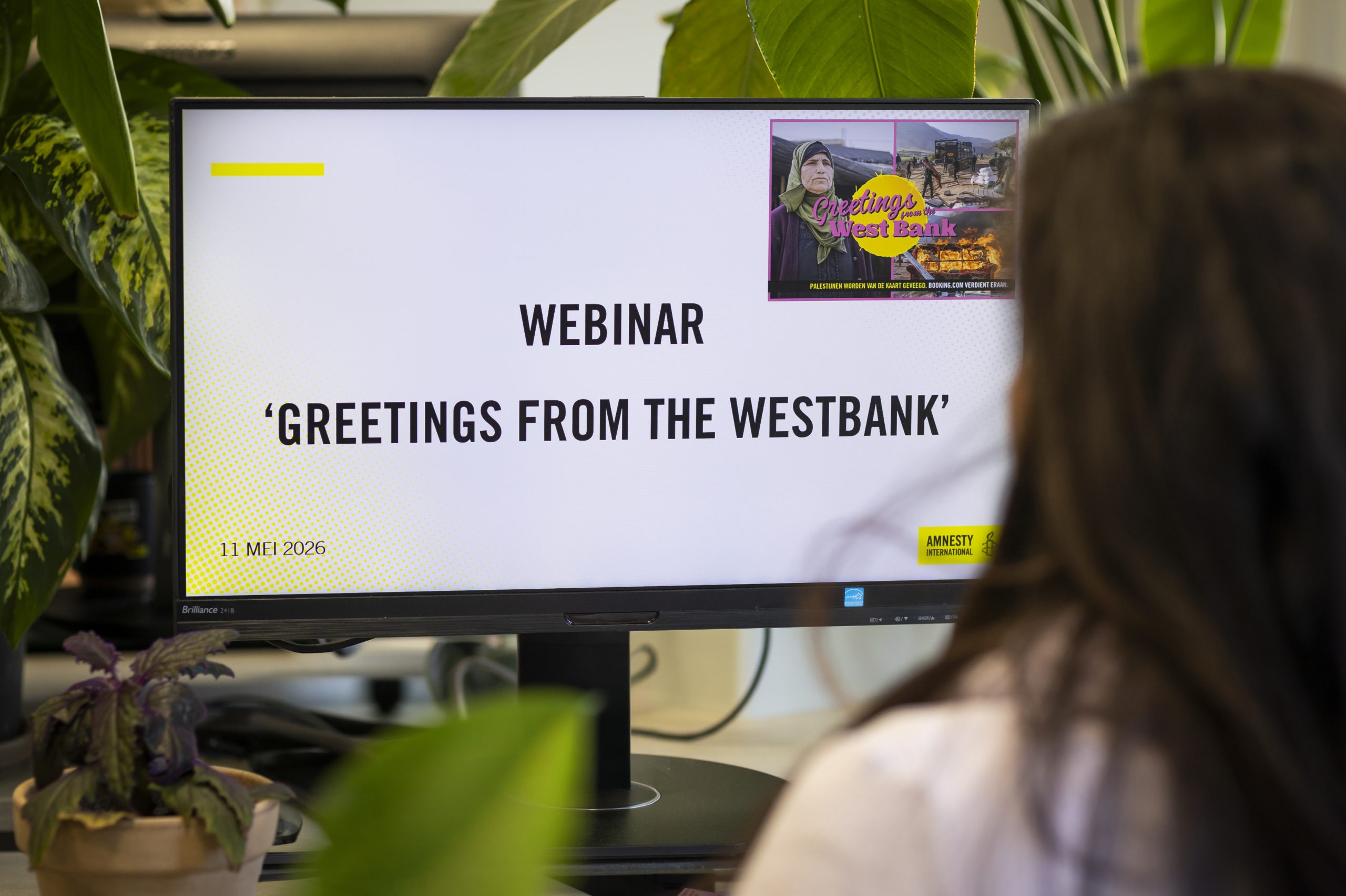 Webinar greetings from the Westbank