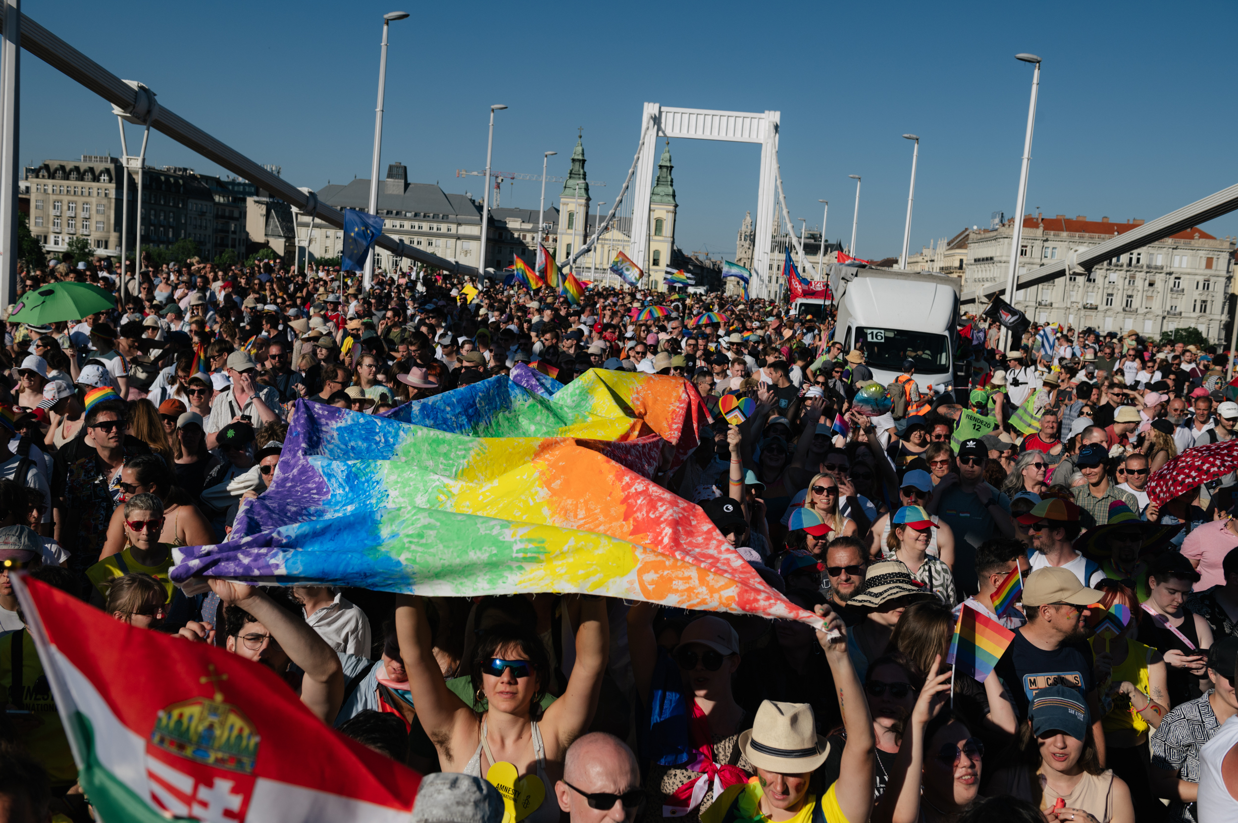 De Budapest Pride (in Hongarije) in 2025.