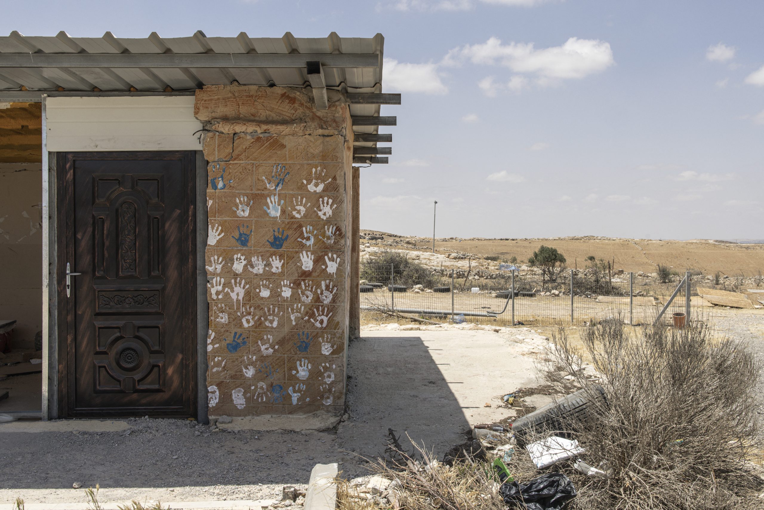 Het dorp Zanuta op de Westelijke Jordaanoever in 2025, verlaten door aanvallen van Israëlische kolonisten.
