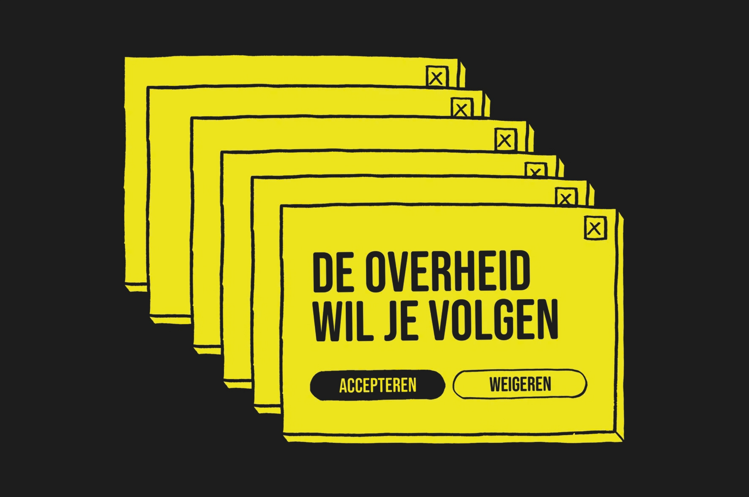 Online kaart voor online surveillance wet, illustratie kaart