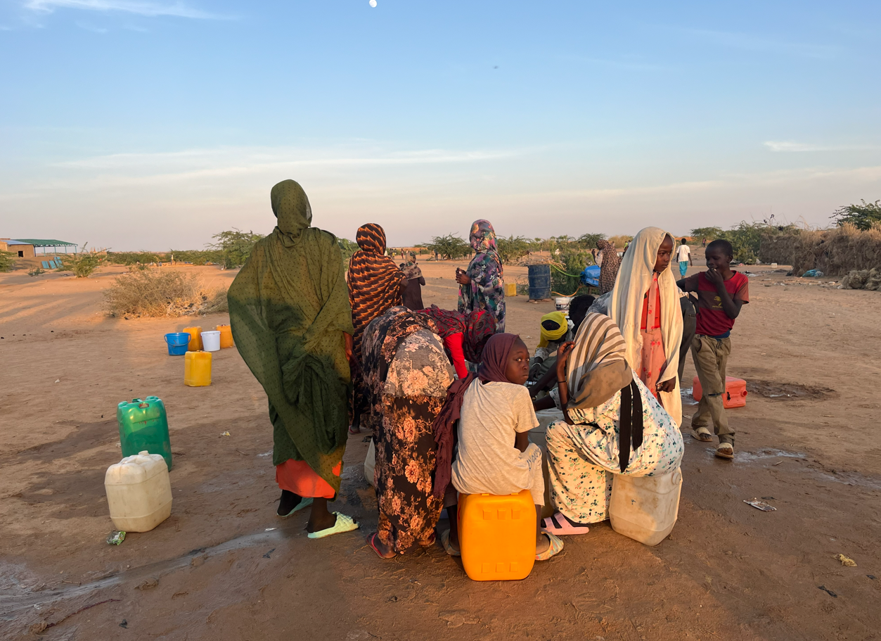 Sudanezen in vluchtelingenkamp in Tsjaad